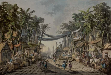 Market Scene in an Imaginary Oriental Port